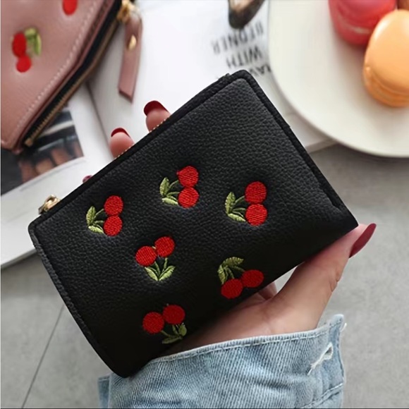 Handbags - BRAND NEW CHERRY AND BLACK FOLD WALLET